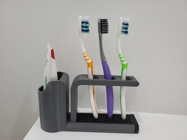 Porte-brosses à dents et porte-dentifrice imprimé en 3D