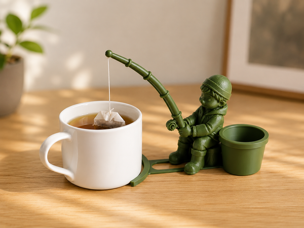 Pêcheur de Tasse - Support Ludique pour Sachet de Thé