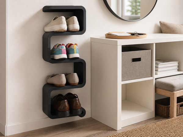 Organisateur mural pour chaussures - rangement pratique et moderne