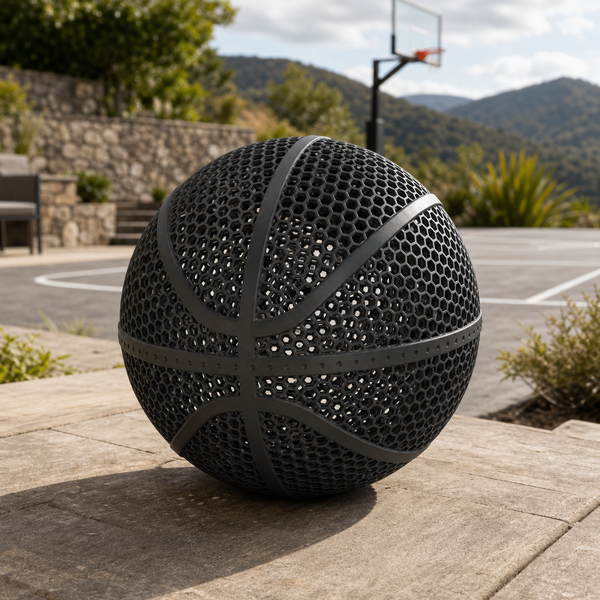 Ballon de basket sphérique sans air pour randonnées et aventures en plein air