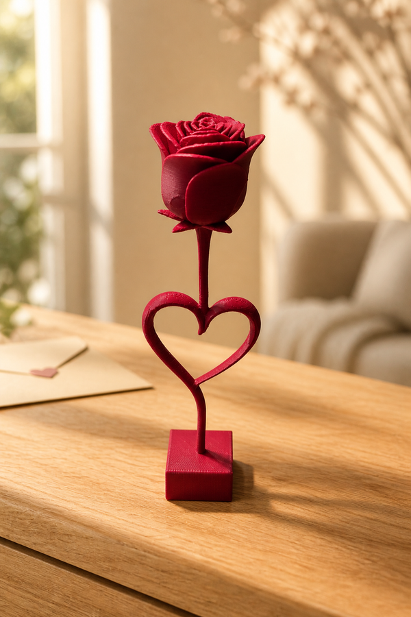 Coeur Éternel amour rose