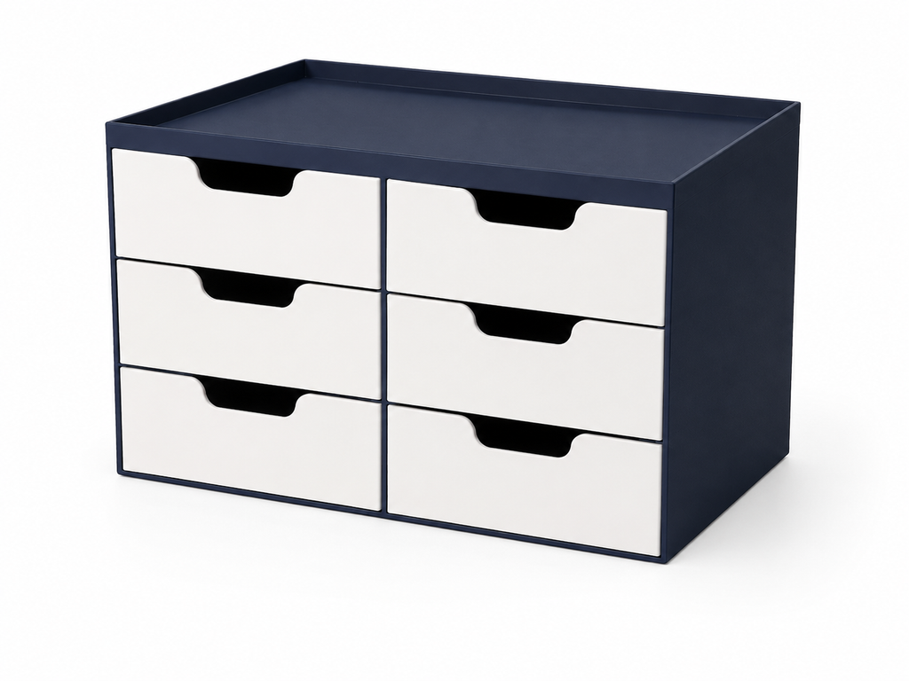 Organisateur de Bureau 6 Tiroirs – Édition Haute