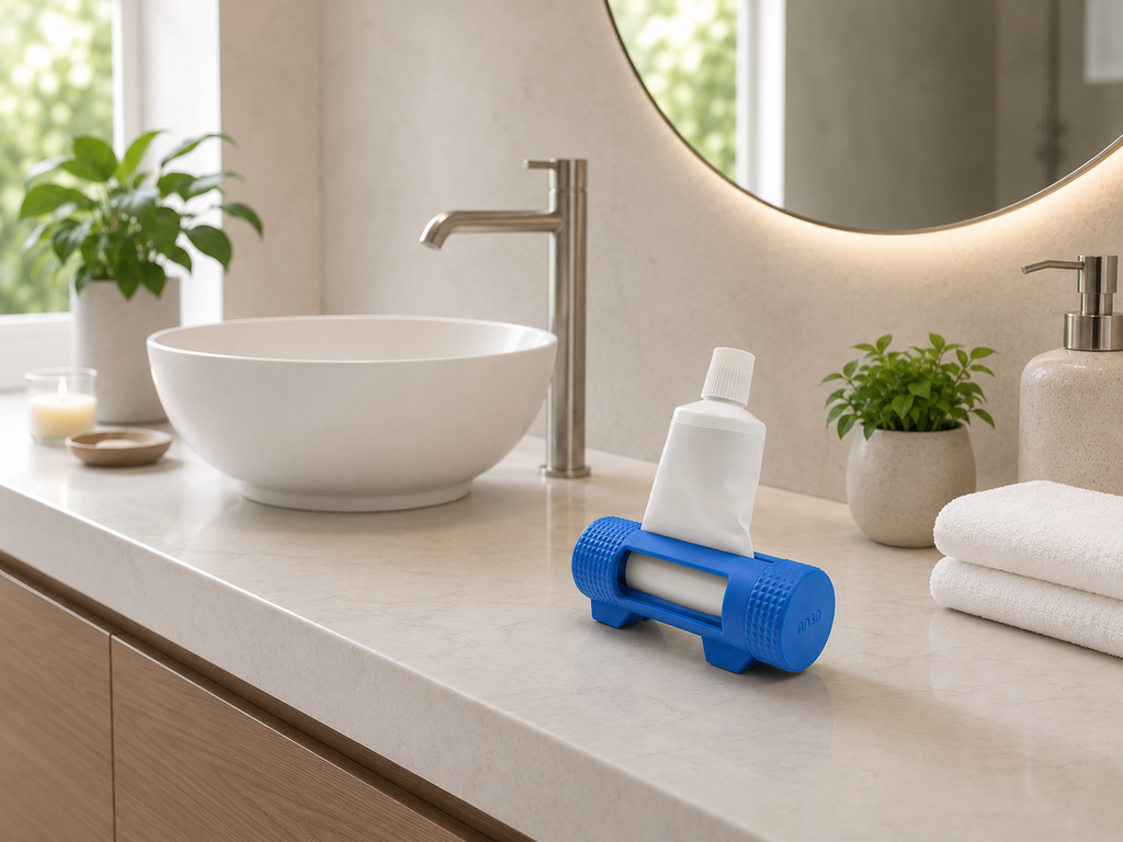 Presse-tube de dentifrice ergonomique