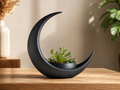 Pot de Plante Lune Minimaliste