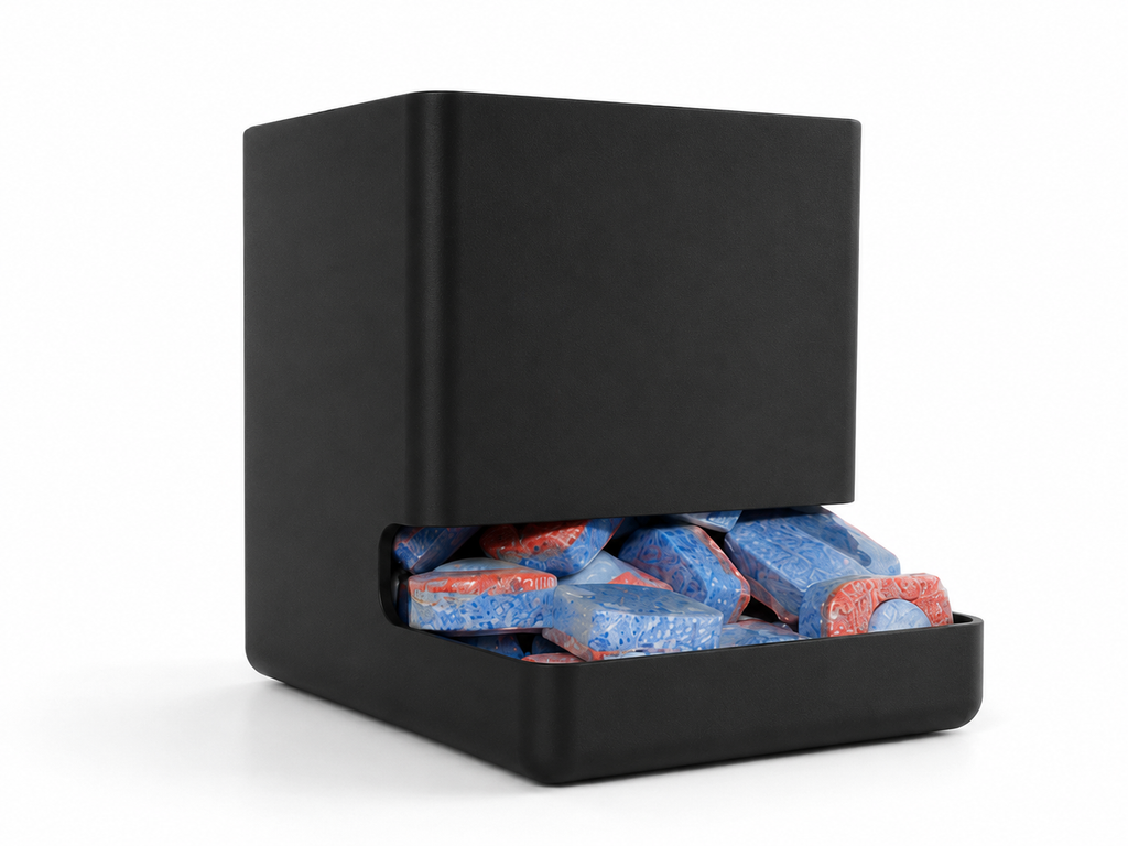 Boîte murale pour pastilles de lave-vaisselle à glissière