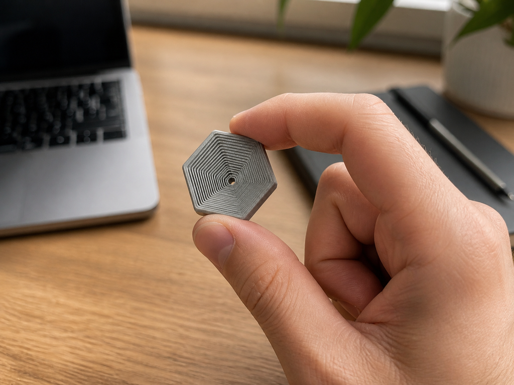 Mini hexagon fidget toy