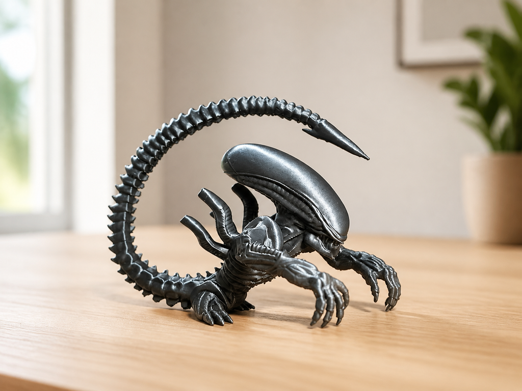 Figurine Alien monitor alien - pièce unique pour collection Sci-Fi