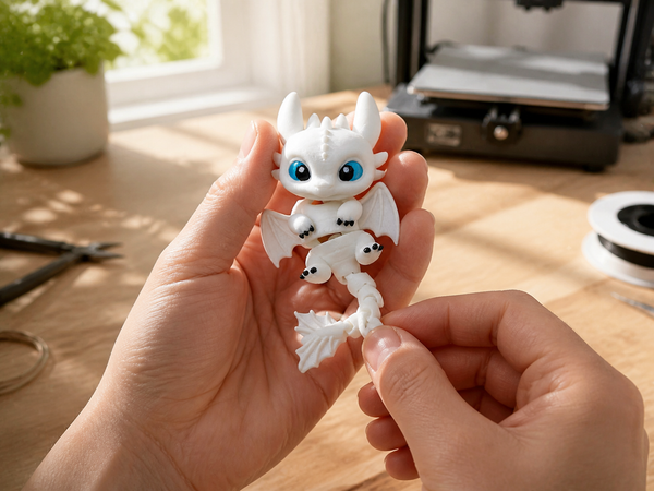 Keychain dragon articulé fantaisie