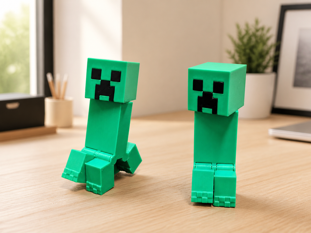 Figurine Minecraft creeper articulée