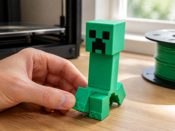 Figurine Minecraft creeper articulée