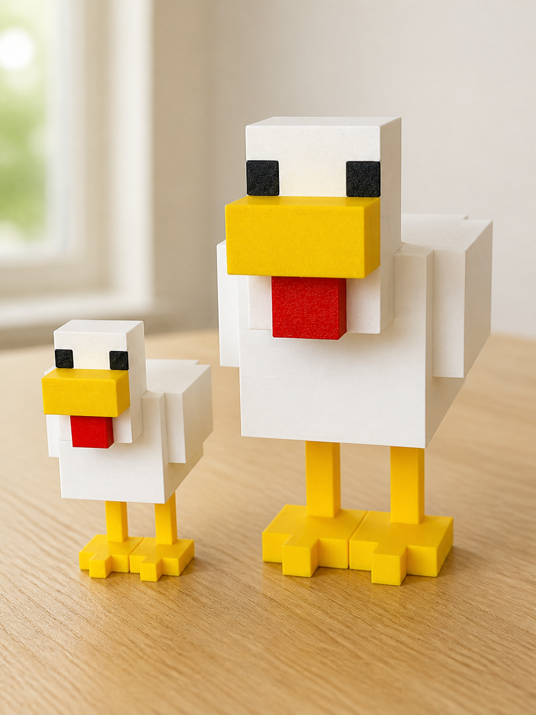Minecraft poule - Tailles Variées
