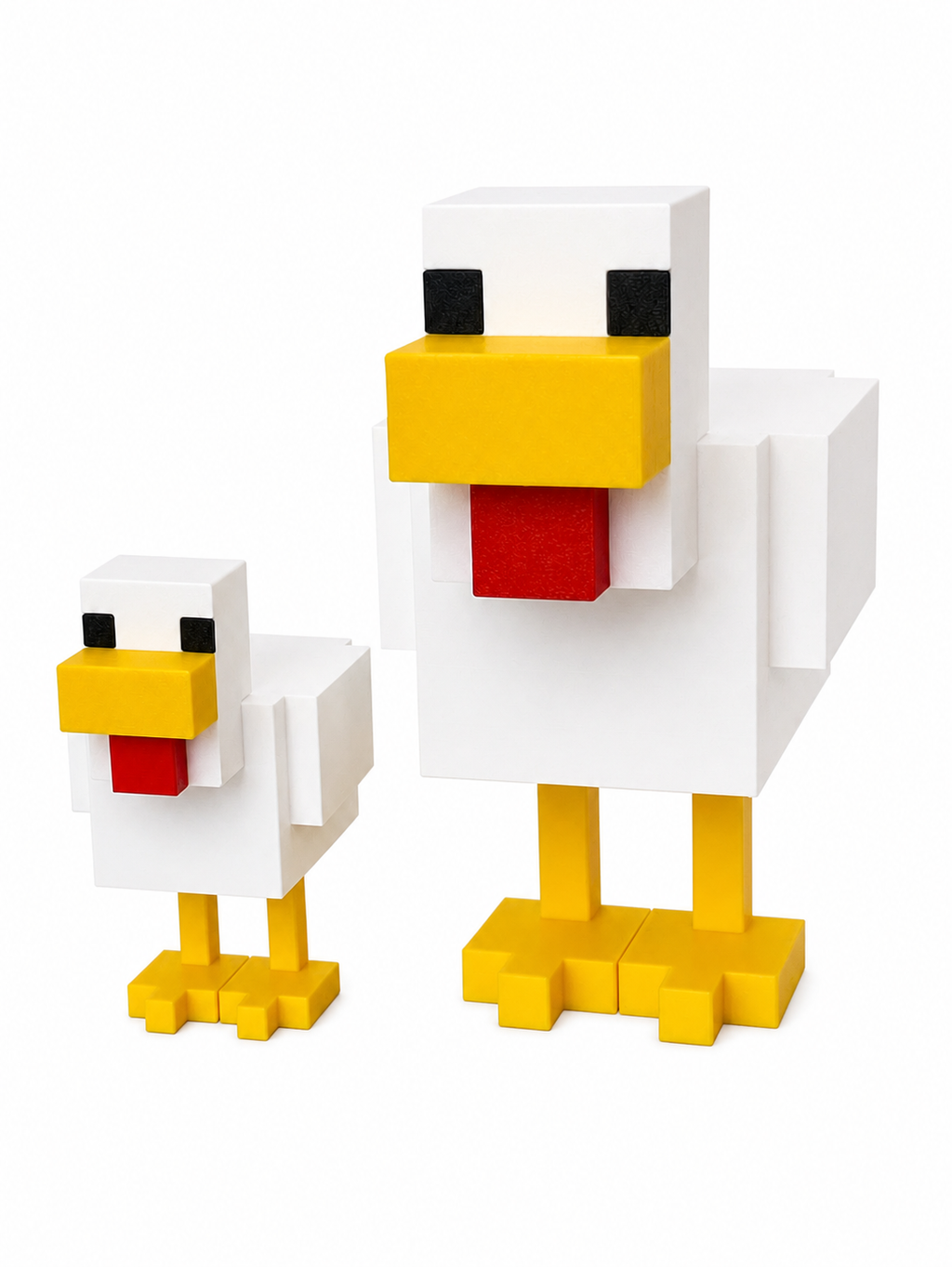 Minecraft poule - Tailles Variées