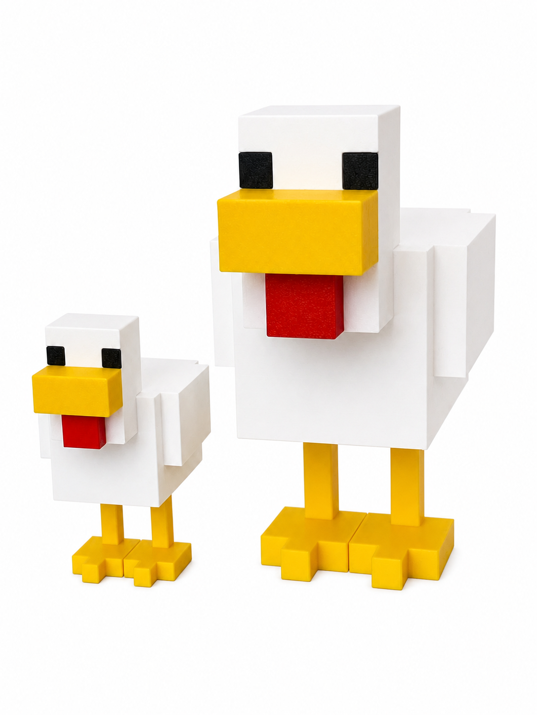 Minecraft poule - Tailles Variées