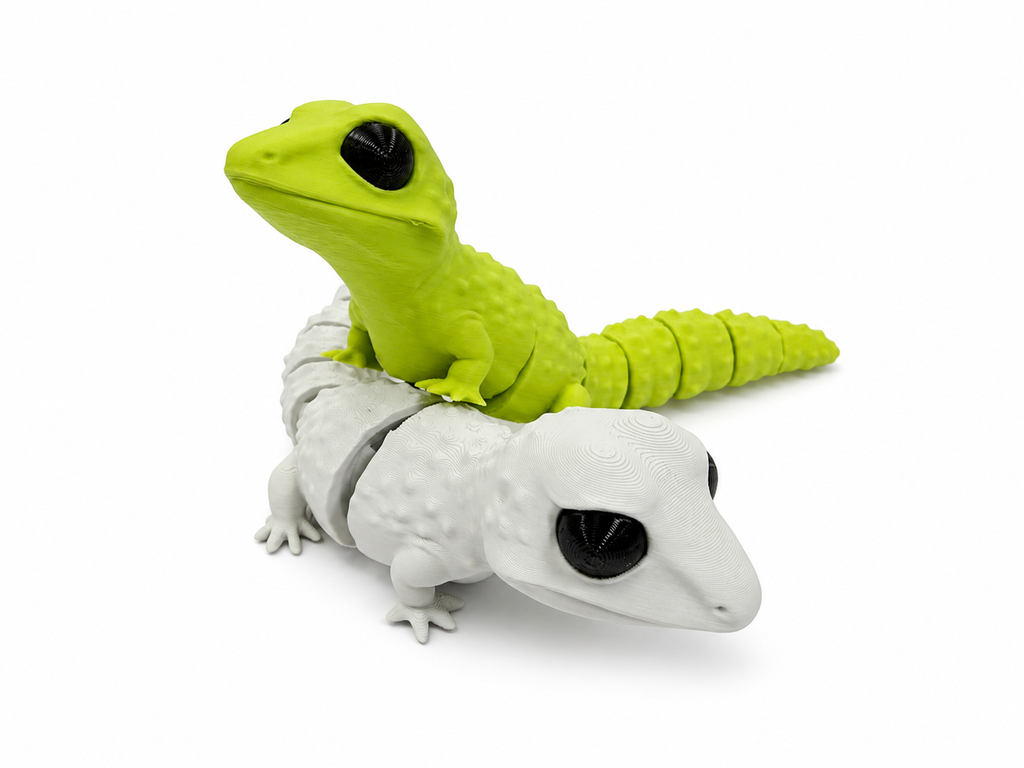 Flexi gecko jouet réaliste (lot de 2)