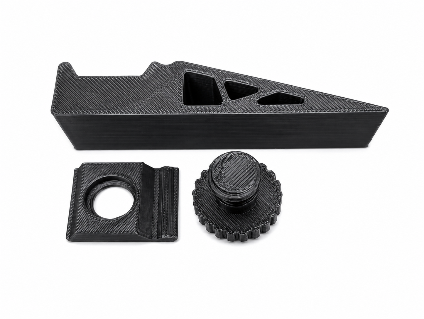 Set d'outils de finition en 3D avec base triangulaire et manche circulaire