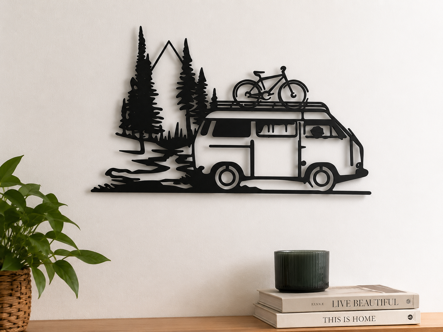 Décoration murale vanlife personnalisable