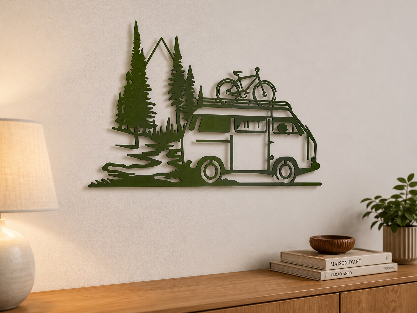 Décoration murale vanlife personnalisable