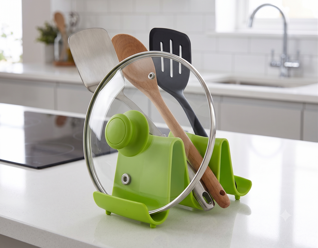 Support pour couvercles de cuisine