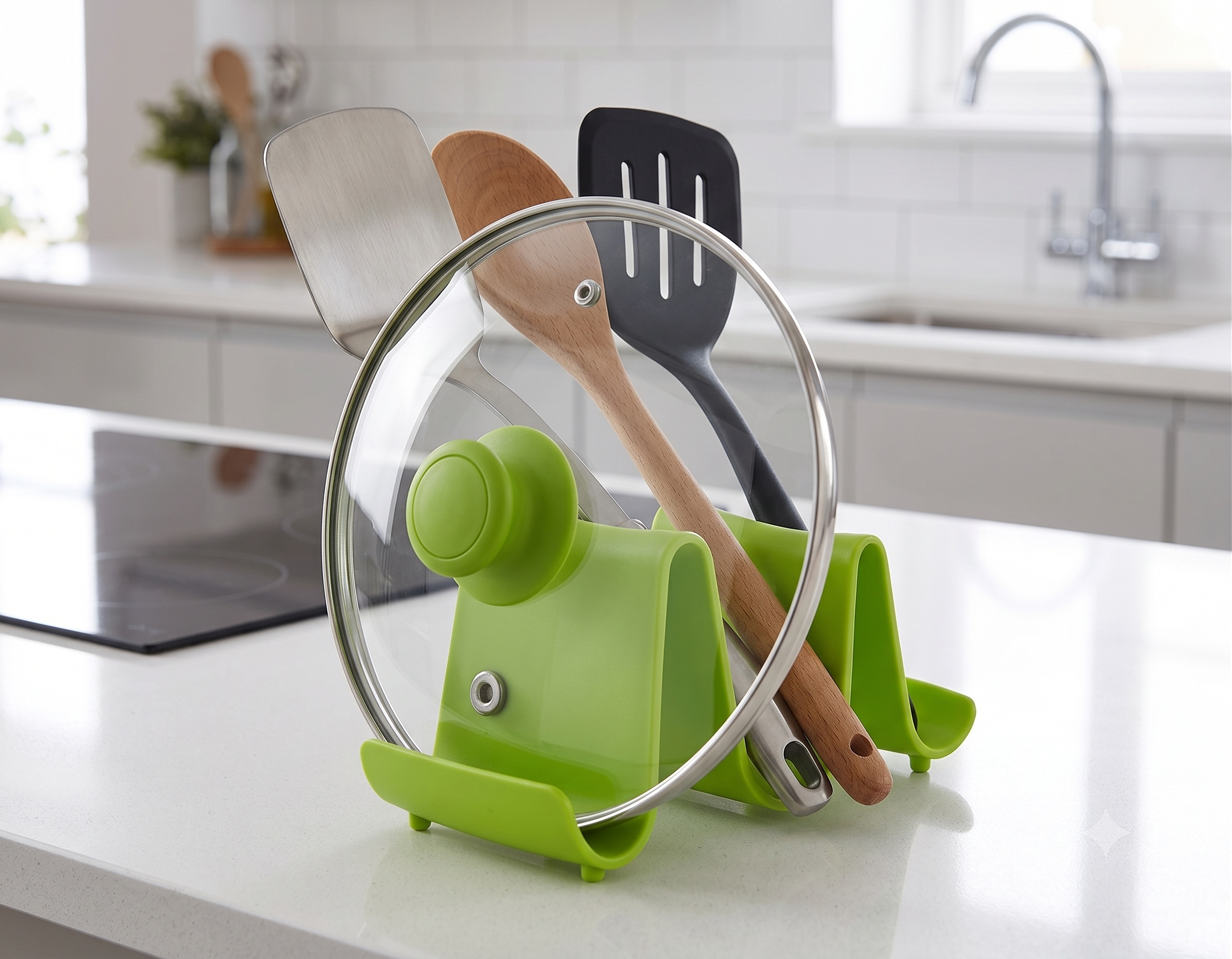 Support pour couvercles de cuisine