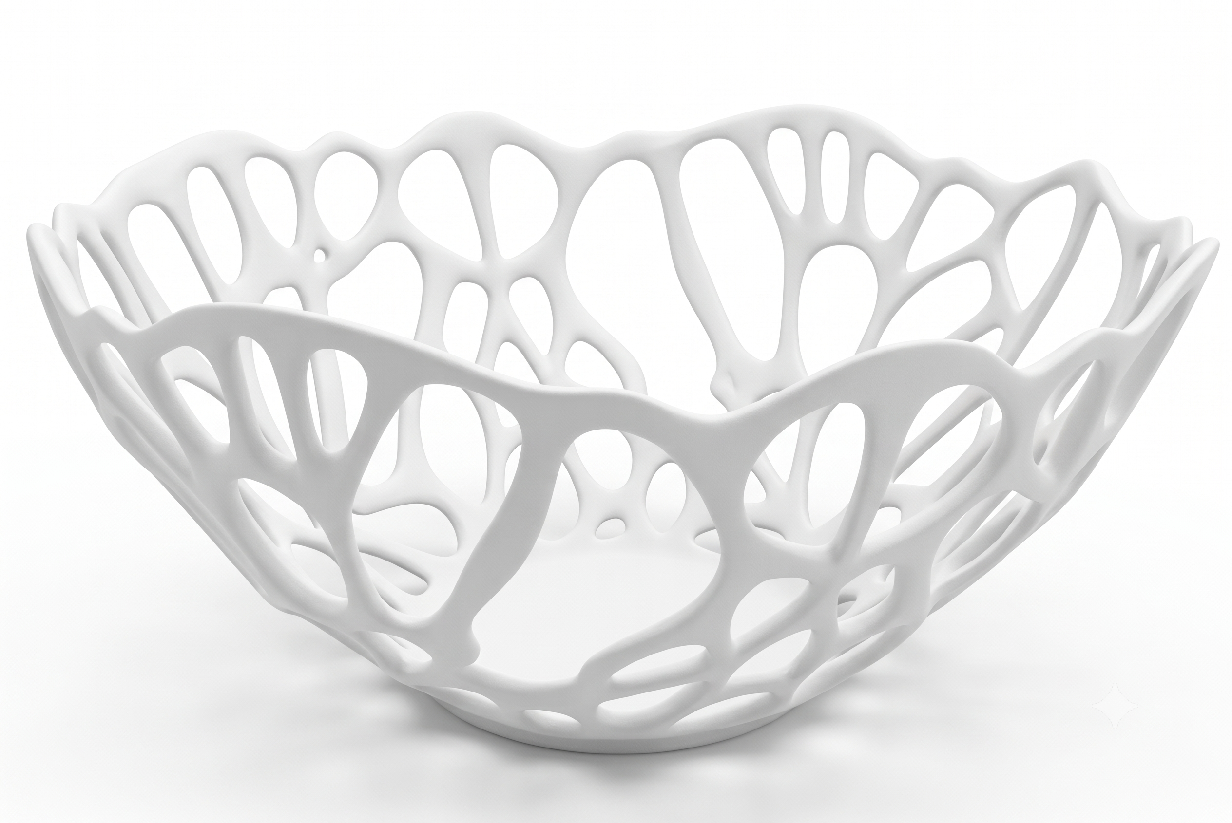 Bol organique Voronoi - Design géométrique durable pour cuisine moderne