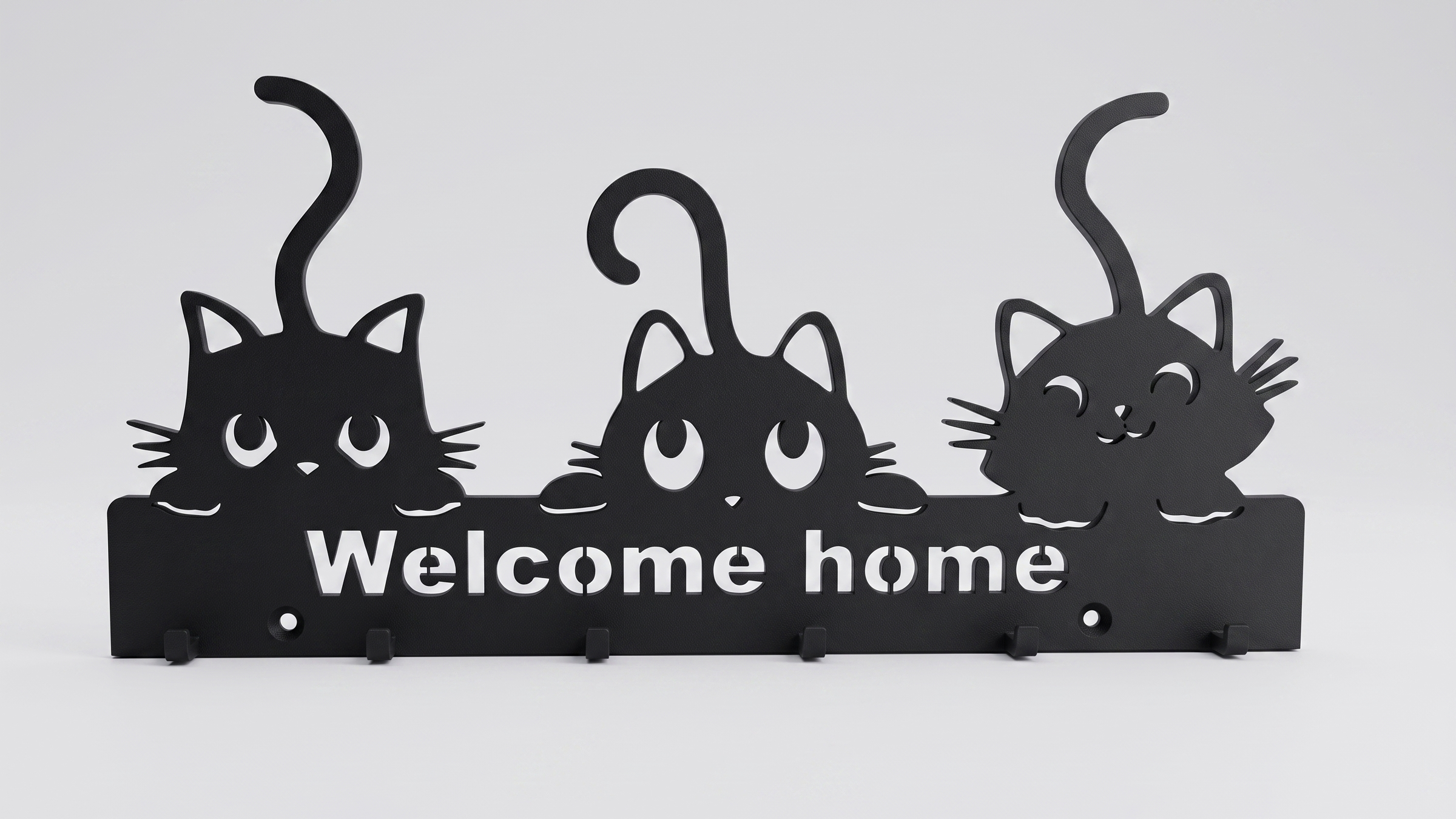 Support pour clés mignon avec chats - fixation facile