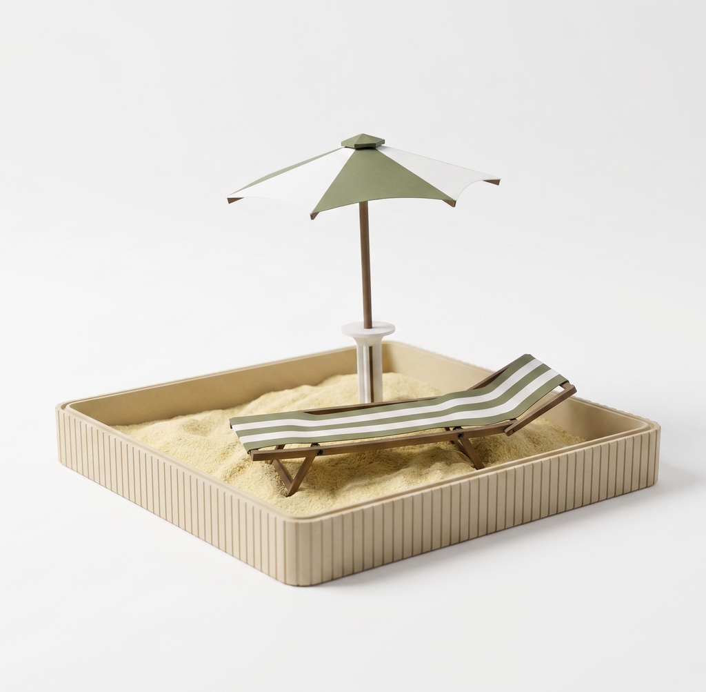 Mini plage bureau