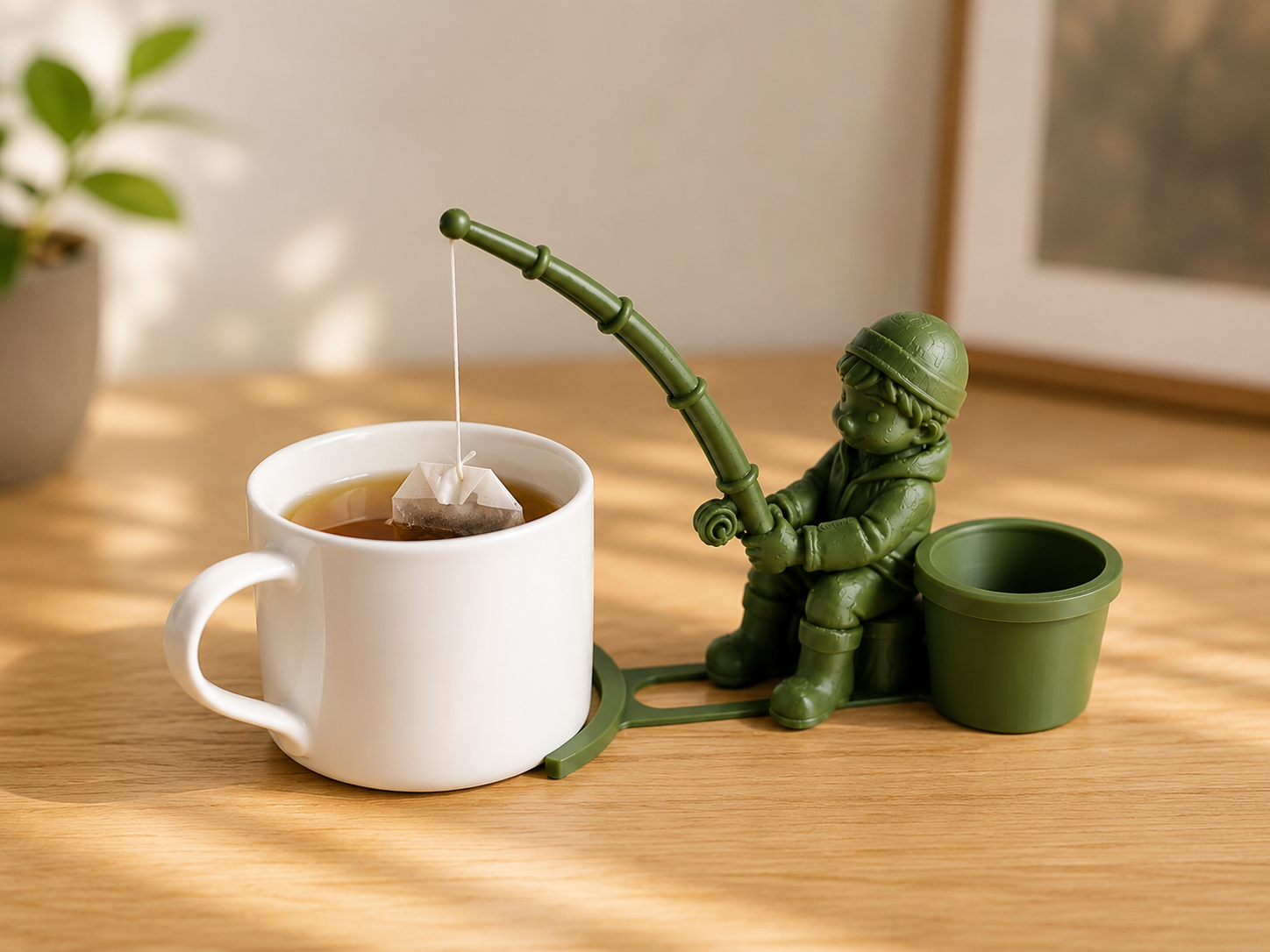 Pêcheur de Tasse - Support Ludique pour Sachet de Thé