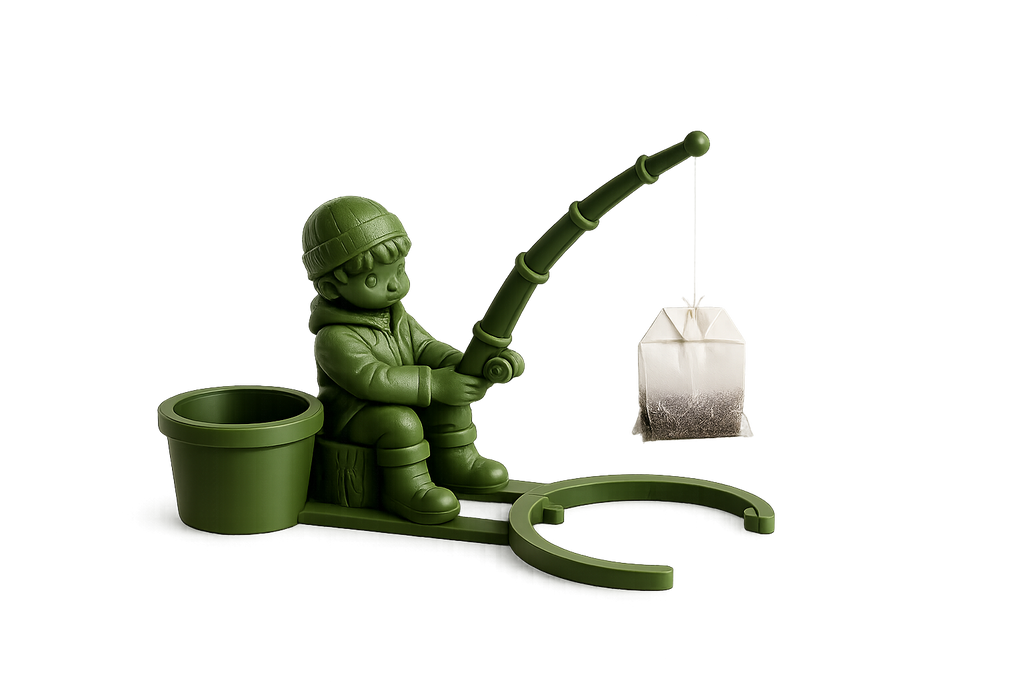 Pêcheur de Tasse - Support Ludique pour Sachet de Thé