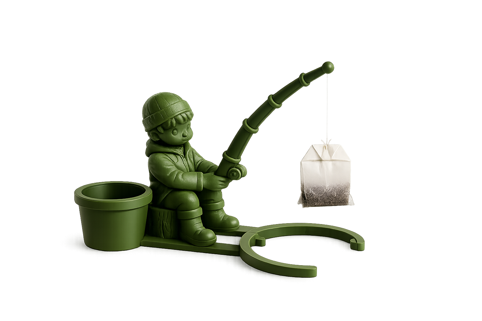 Pêcheur de Tasse - Support Ludique pour Sachet de Thé