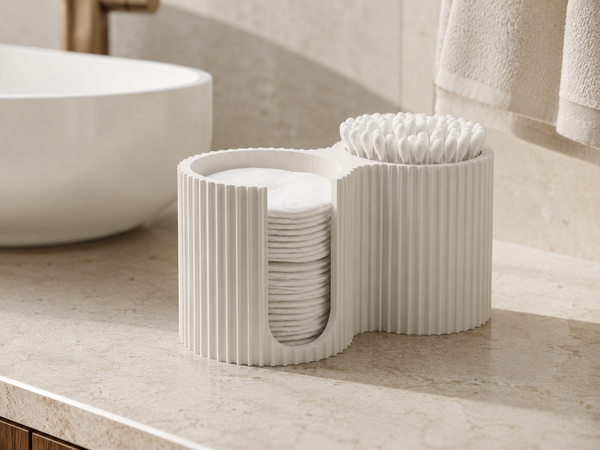 Organisateur Salle de Bain – Porte Cotons &amp; Cotons-Tiges
