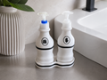 Distributeur de savon et bac récupérateur