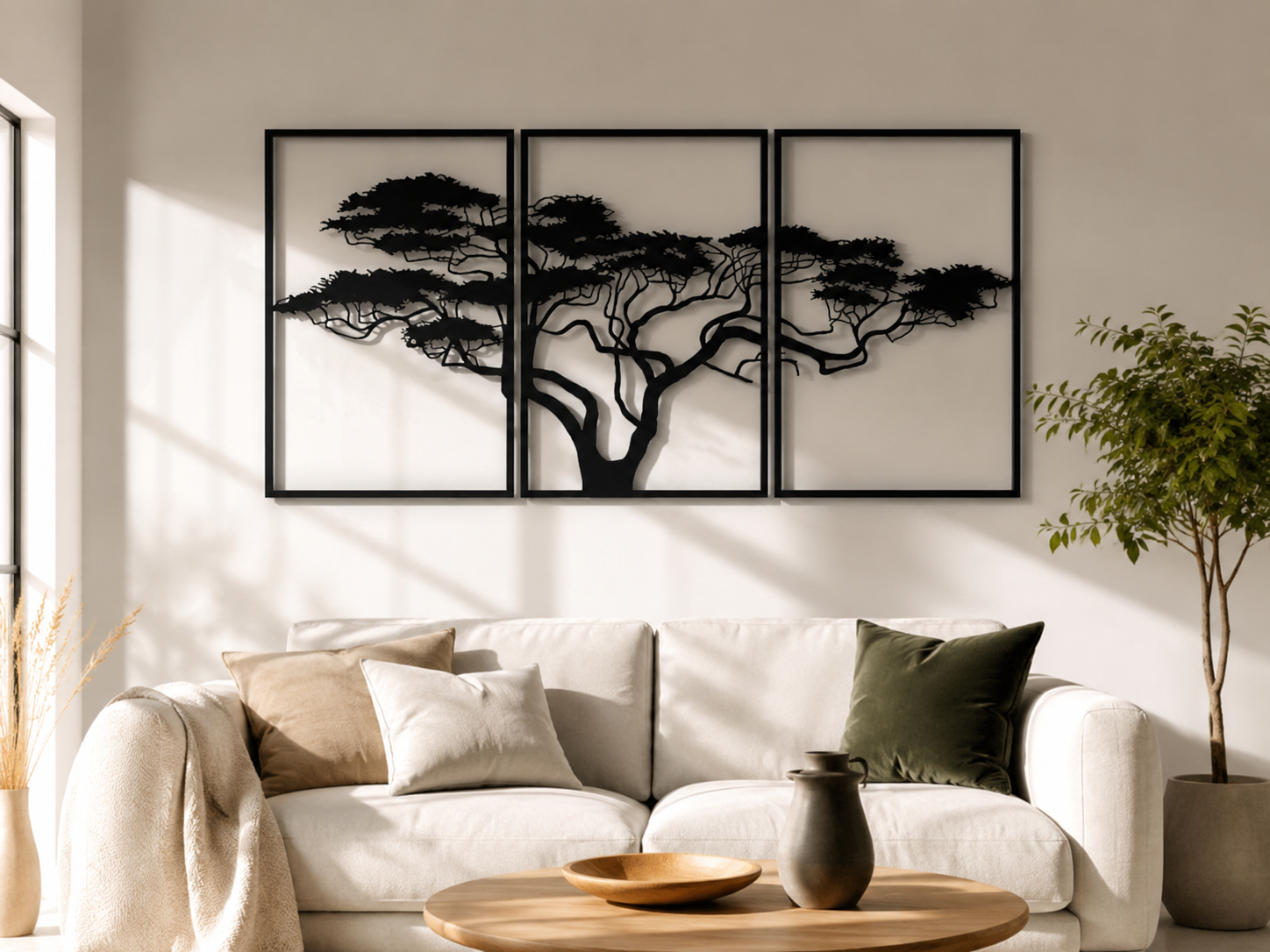 Décoration murale Arbre Triptyque