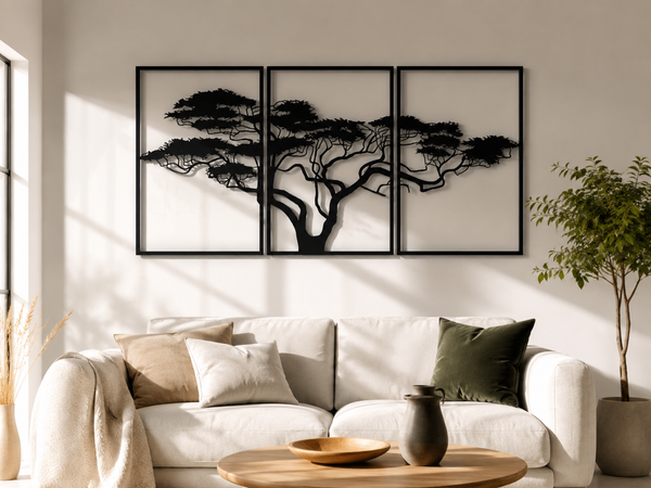 Décoration murale Arbre Triptyque