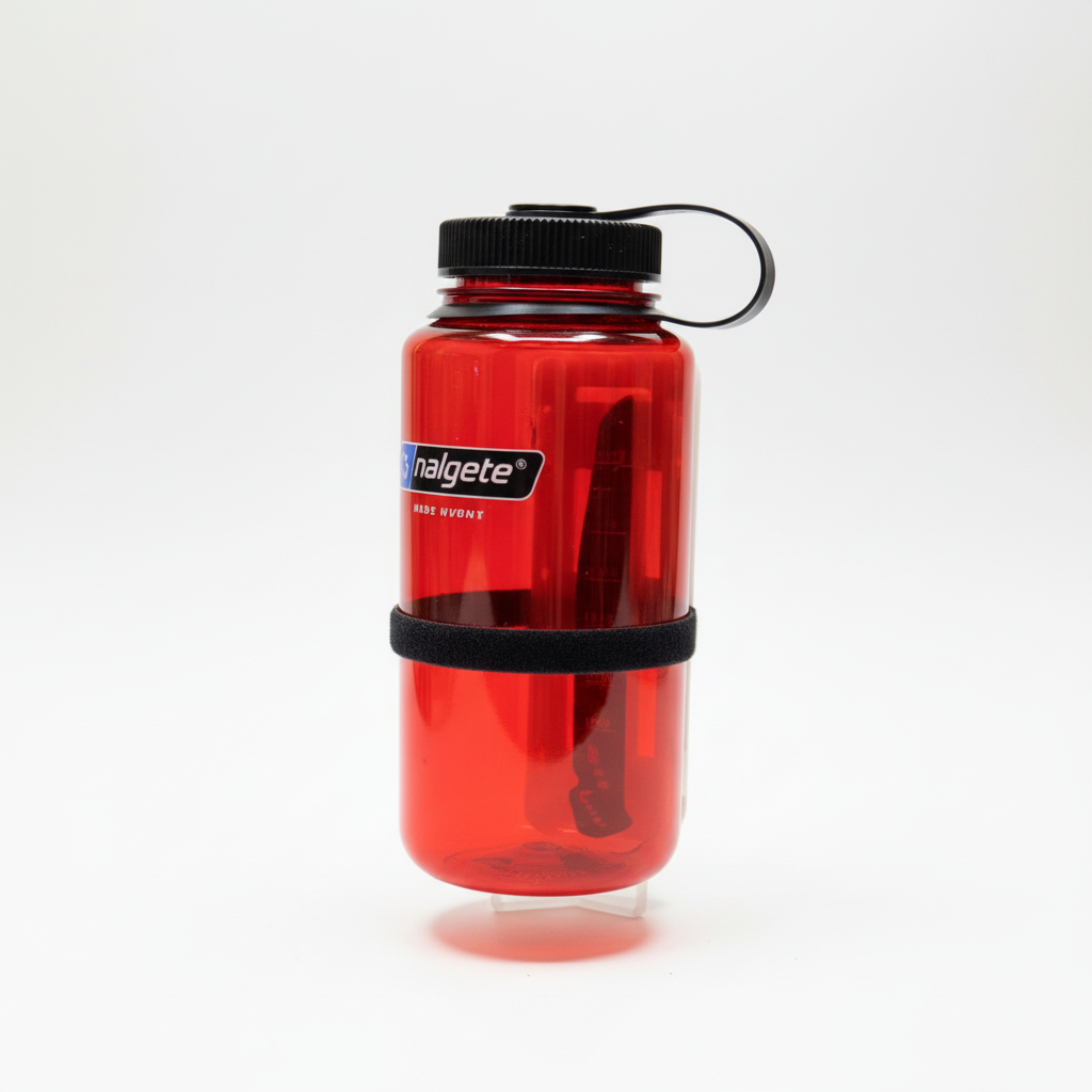 Support 3D imprimable pour bouteille Nalgene 1L – face – 101