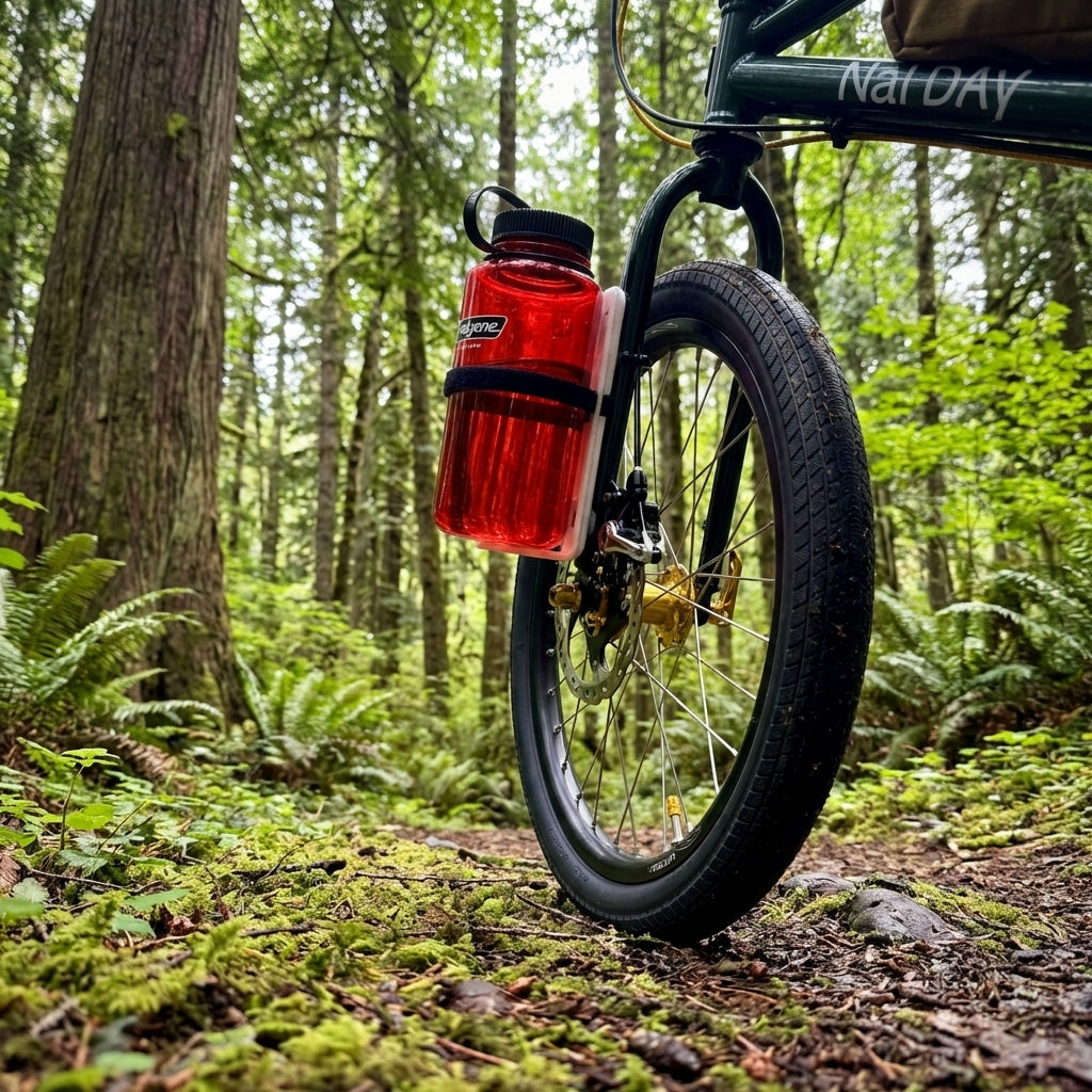 Support 3D imprimable pour bouteille Nalgene 1L – face – 101