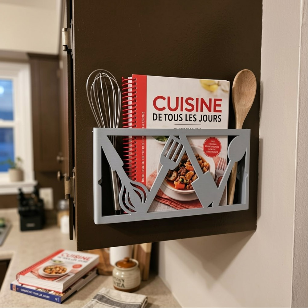 Support Mural pour Livre de Recettes