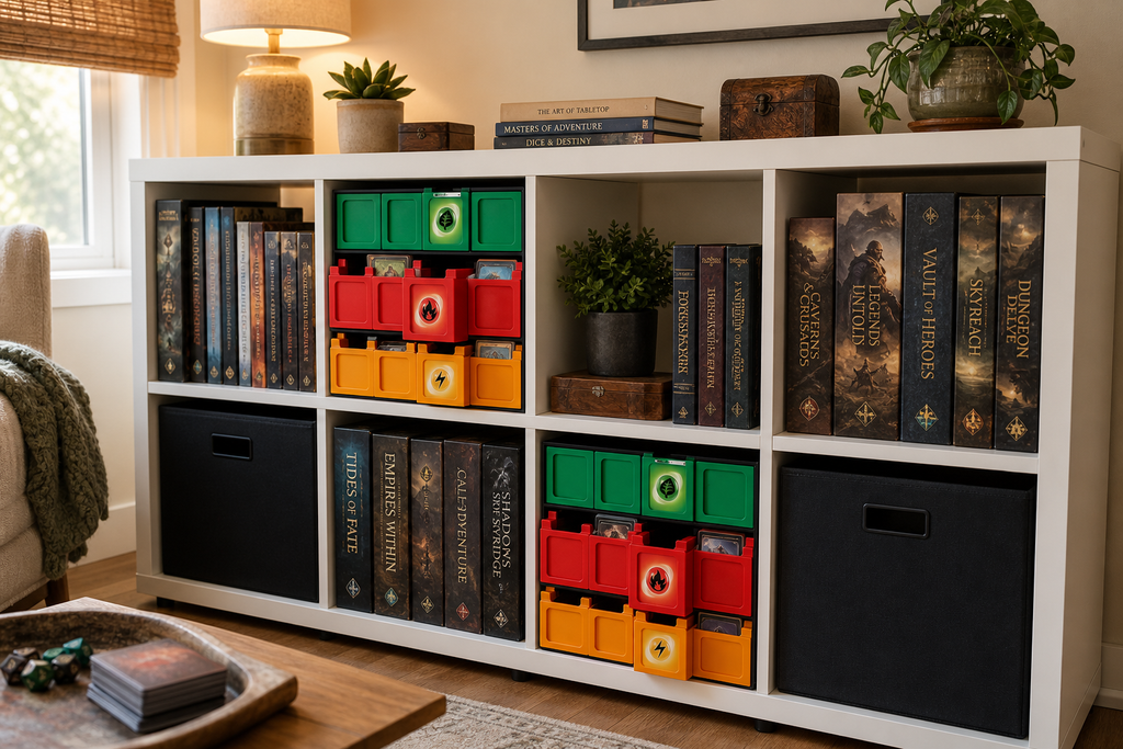 Support de rangement TCG modulaire pour cubes IKEA Kallax – Compartiments ajustables