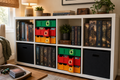 Support de rangement TCG modulaire pour cubes IKEA Kallax – Compartiments ajustables