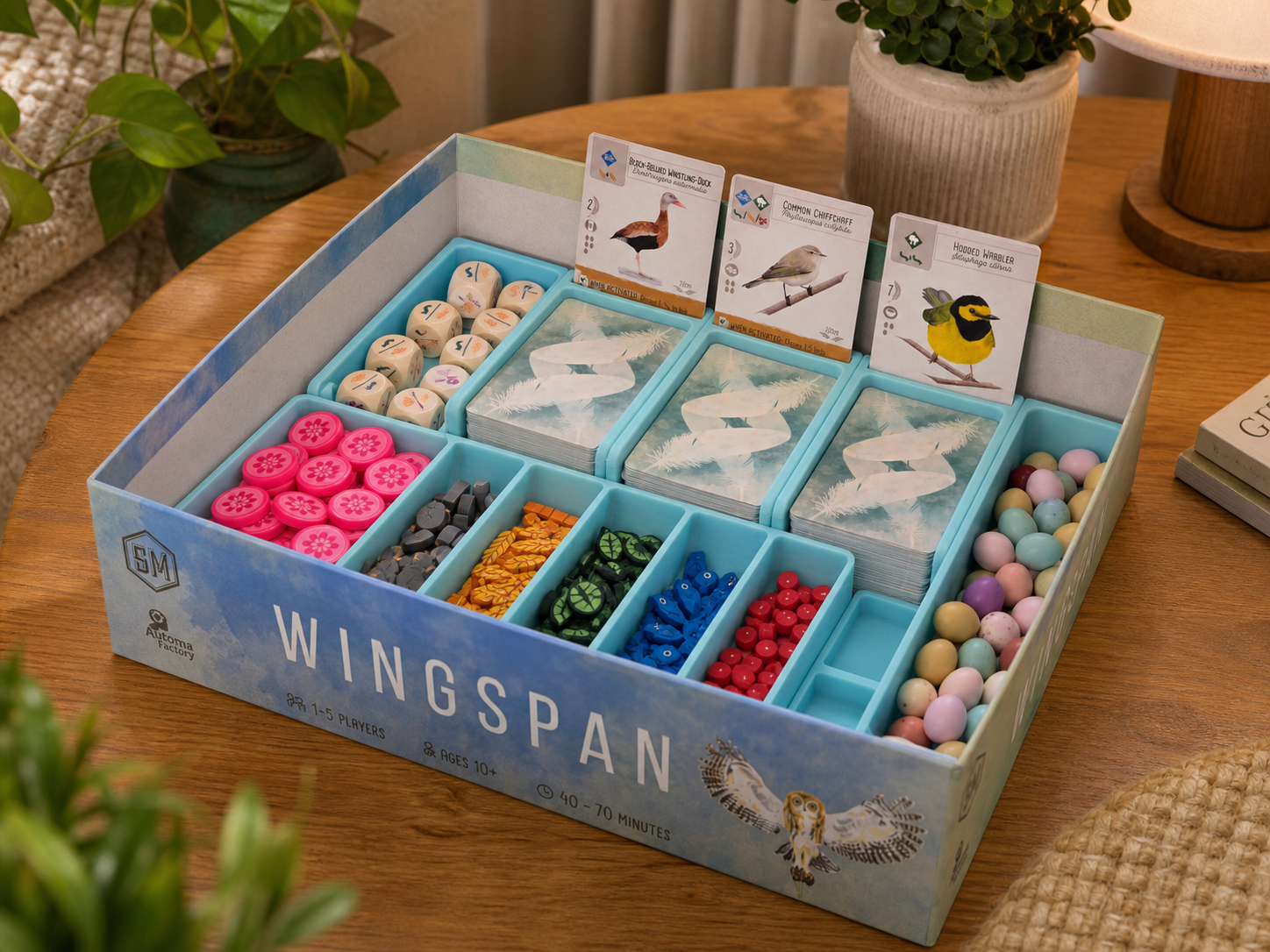 Organisateur Intégral pour Wingspan avec Extensions