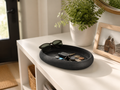 Bol d'entrée oblong en matière durable - Organisateur design pour clés et objets
