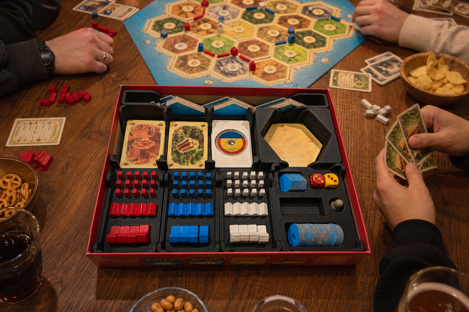 Boîte de rangement Catan Base Game 5-6 joueurs avec inserts