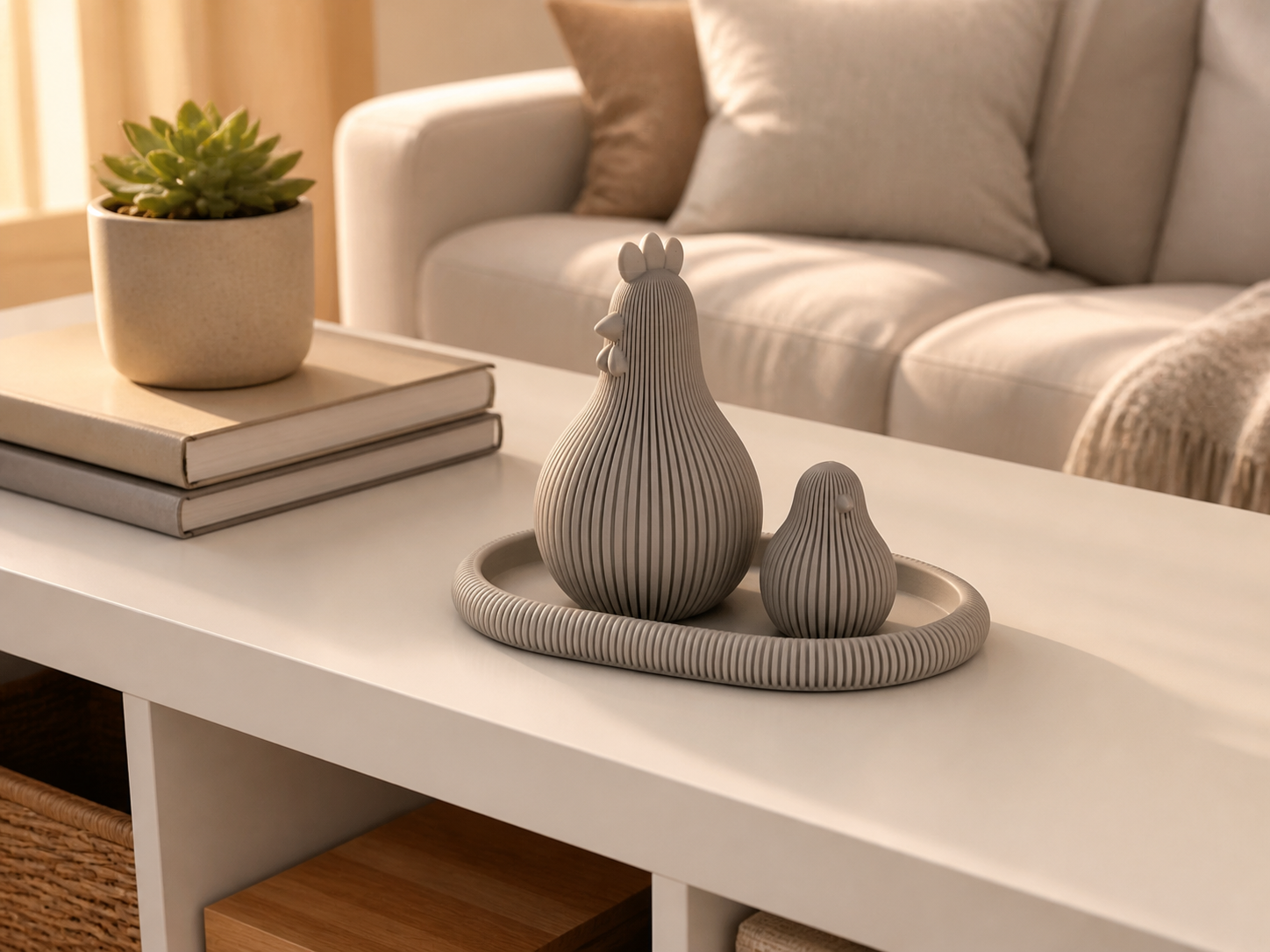 Plateau japonais élégant pour rangement