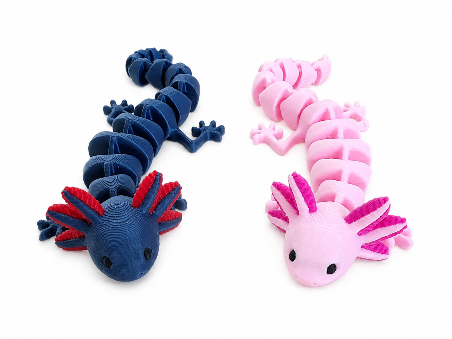 Figurine d'Axolotl Articulé Multicolore (lot de 2)