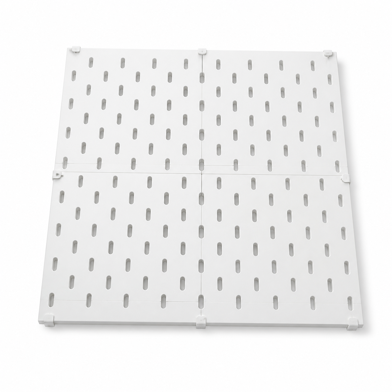 Panneau d'installation blanc perforé compatible Kallax