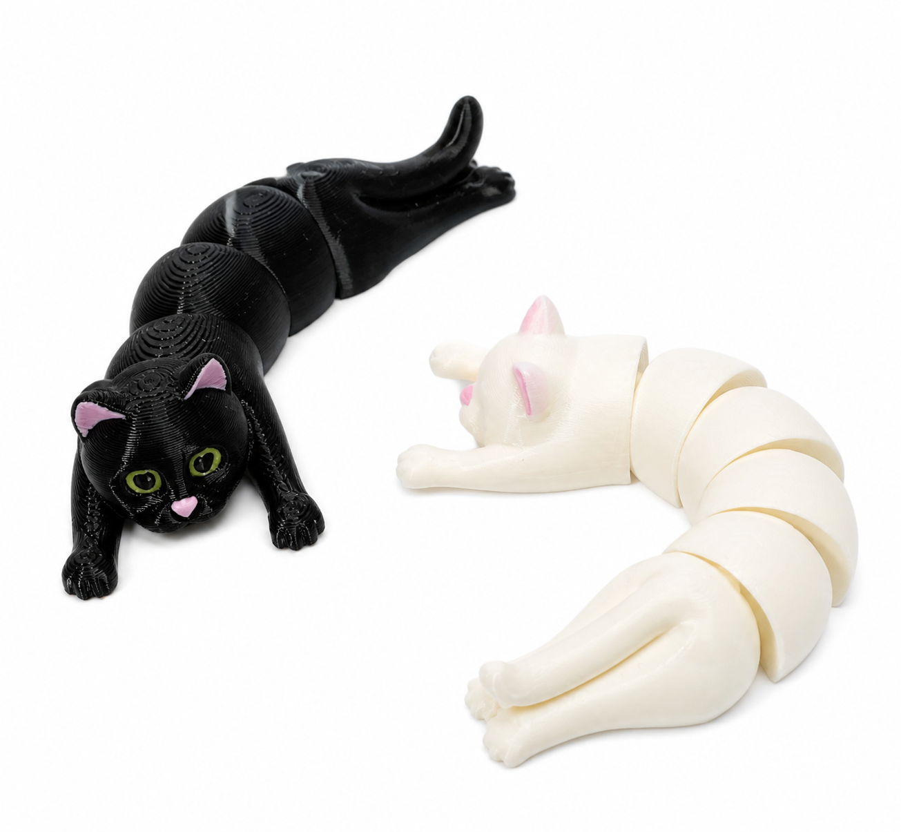 Chat flexible, figurine de jeu aimanté (lot de 2)