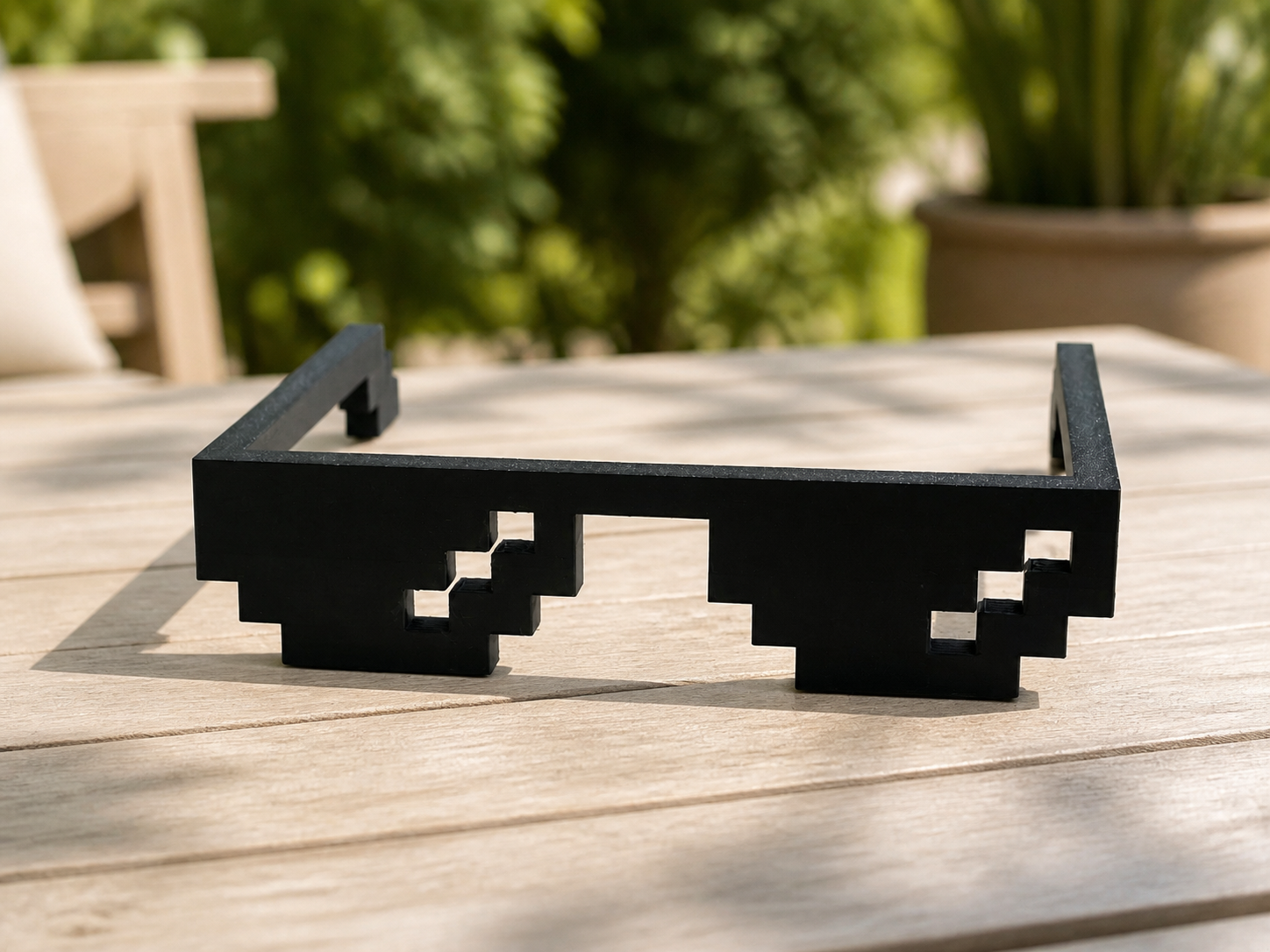 Lunettes de soleil pixel Minecraft