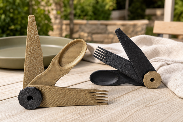 Set de couverts de voyage Pocket Travel Cutlery pour randonnée et camping