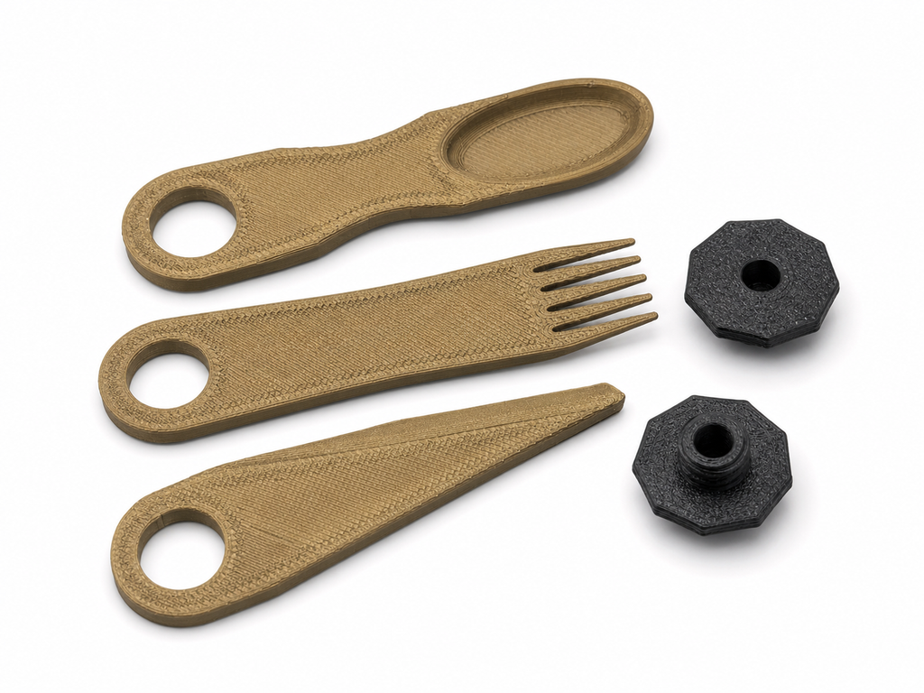 Set de couverts de voyage Pocket Travel Cutlery pour randonnée et camping