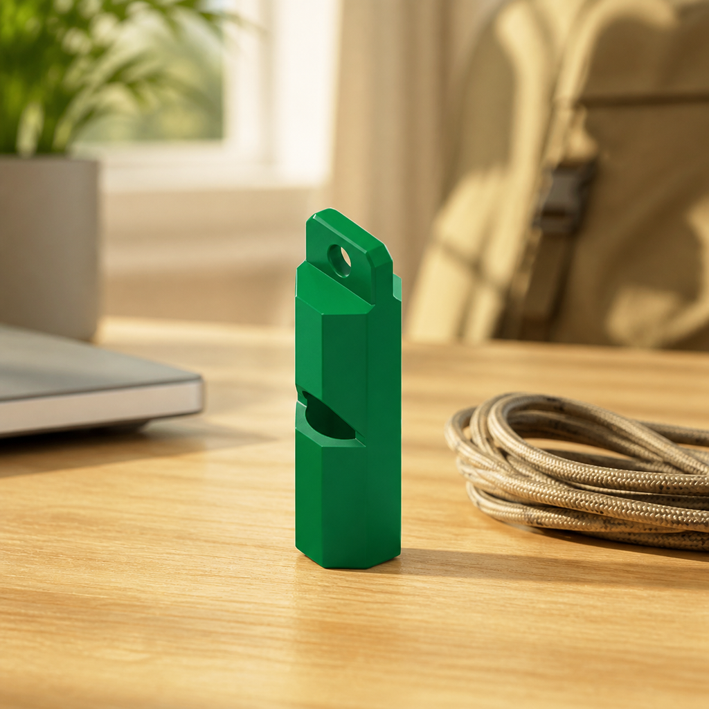 Sifflet ultrasonore plat et compact pour randonnée et survie