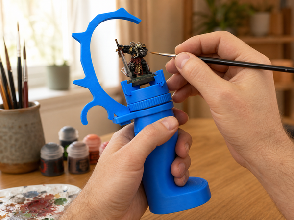 Poignée de peinture ergonomique pour figurine
